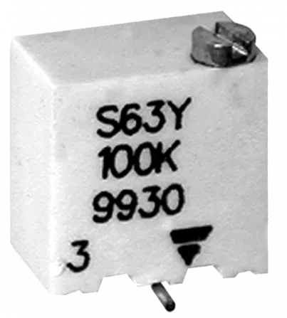 TS63YE100 - SMD-Cermet Spindeltrimmer Y 100R