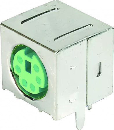 A-DIO-FS06/GREEN - Mini-DIN-Diodeneinbaubuchse 6pol grün