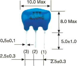 ZTT16,00MG - Keramik-Resonator 3pol. 16,00MHz