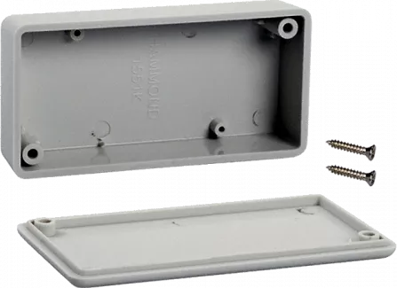 1551KGY - ABS-Gehäuse 80x40x20 grau