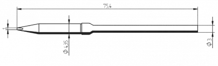 ERSA-212CD - Lötsp. f. SMT60A meiß 1,0mm