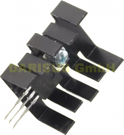 FK214 - Finger-Kühlkörper eloxiert 30x25,4x12,7mm für SOT32, TO220