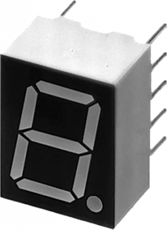 LTS4301E - 7-Segment Anzeige 10mm gemeinsame Kathode orange 2,2mcd