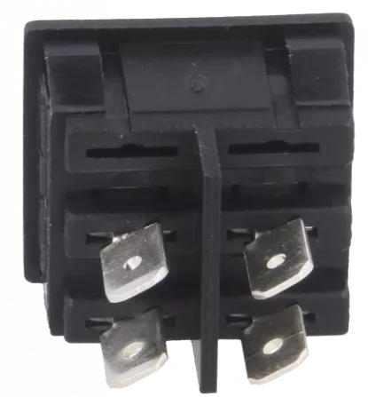 H8650VB01 - Wippschaltalter DPST 6A 250V schwarz/shwarz