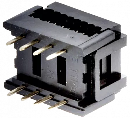 DS1019-08NB2B - IC-Sockelverbinder in Schneidklemmtechnik für Flachkabel 8pol 7,62mm