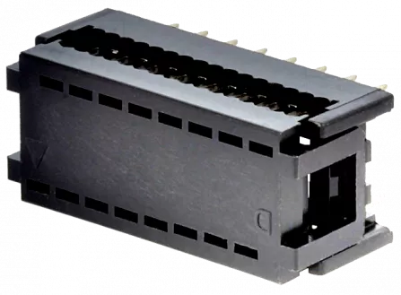DS1019-16NB2B - IC-Sockelverbinder, Schneidklemmtechnik, Flachkabel 16pol RM=7,62mm