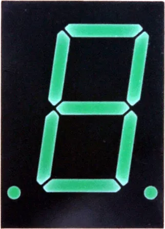 HDSP8603 - 7-Segment Anzeige grün 566nm 10mA 1.5mcd gemeinsame Kathode 28mm