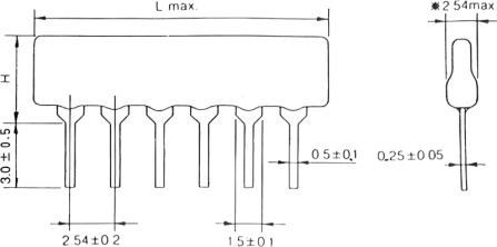 4609X-101-333LF - Resistor network 8x33k 9Pin SIL P2.54