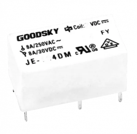 JE106DM - Relais SPST-NO 8A Uspule 6VDC 180R