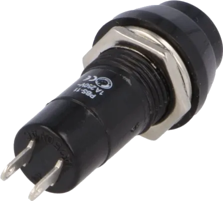 PS11BYL - Einbaudrucktaster SPST-NO 250VAC/1A gelb