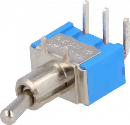 TSM102C3 - Miniatur Kippschalter SPDT EIN-EIN 3A Lötpins abgewinkelt