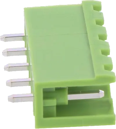 STLZ951-V5 - Stiftleiste 300V 15A 5polig grün ohne Seitenwand
