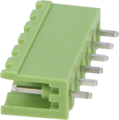 STLZ951-V6 - Stiftleiste 300V 15A 6polig grün ohne Seitenwand