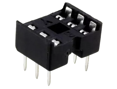 DIL06EMF - LC-IC-Fassung 6pol RM=7,62mm