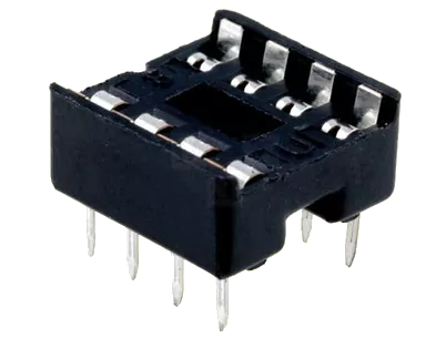 DIL08EMF - LC-IC Socket 8pole P=7.62mm
