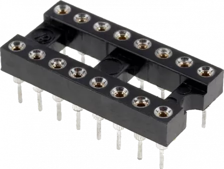 DIL16PZ - IC-Präzisions-Fassung 16pol RM=7,62mm
