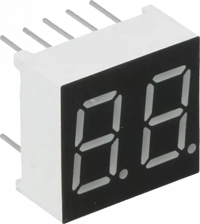 DC04-11GWA - LED Anzeige, 2-stellig 10mm, grün gemeinsame Kathode