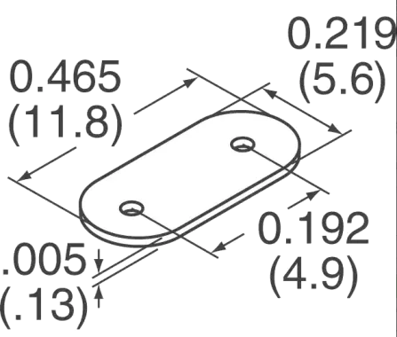 CI-192-028-SR - Quarzisolator für HC49 Mylar