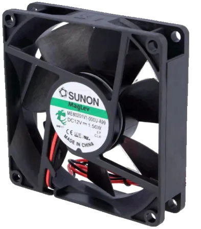 ME80201V1-A99 - Lüfter axial 12V 80x20 Vapo-Lager 61,1m³/h 38dBA