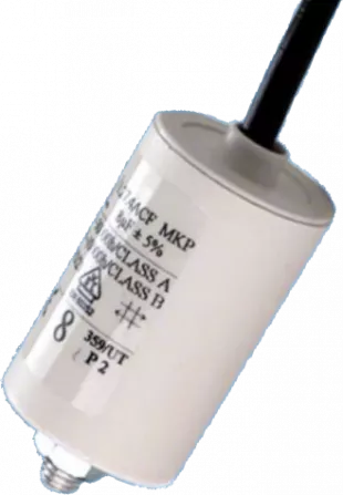 C276CCF4600LG0J - Motoranlaufkondensator 6uF 420VAC 30x57mm Kabel 40mm