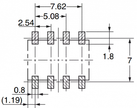 G6K-2F-Y 5VDC - Relais SMD DPDT 0,3A Uspule 5VDC 237R