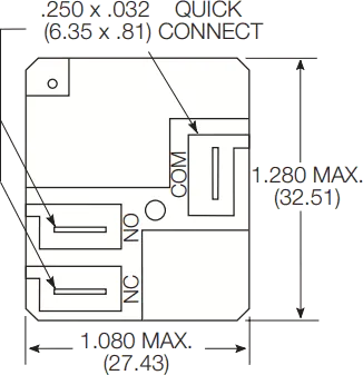 T9AS1D22-22 - Relais SPST-NO 30A 22VDC 484R