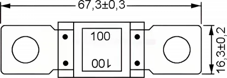 MGP175 - Fuse: automotive 175A 32V white