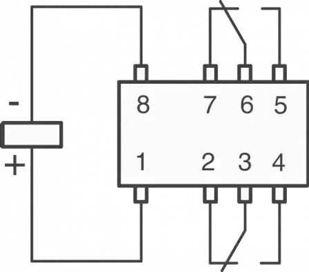 IM21GR - SMD-Relais DPDT 2A Uspule 3VDC 180R
