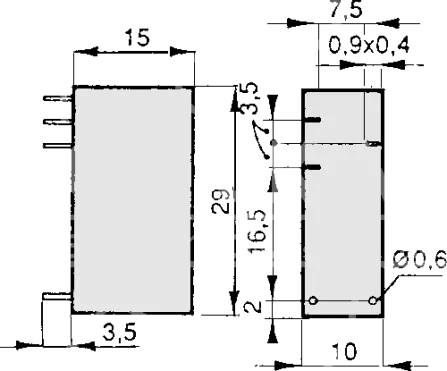 M15F24A - Relay SPDT 250VAC/8A Ucoil 24VDC (FEME)