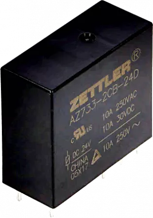 AZ733-2CB-24D - Relais DPDT 12A Uspule 24VDC 1100R