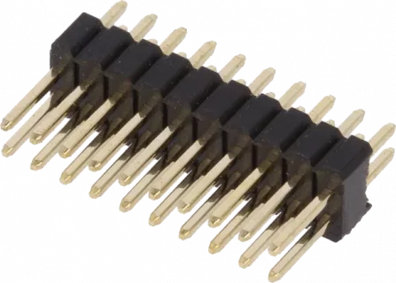 ZL320-2X10P - Stiftleiste 10pin zweireihig gerade RM=1,27mm