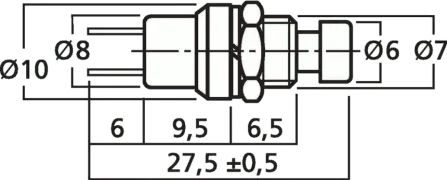 M-312/GN - Miniature Pushbutton Low Voltage SPST-NO