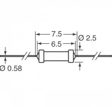 FRN25J220R - Sicherungswiderstand 220R 0,25W 300V