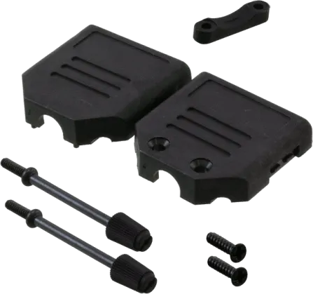 CGF9S - D-Sub-Hood 9-Pole Flip-Top