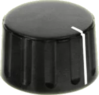 DKN2801SW - Steckknopf 28,5/6 Anzeigelinie sw/sw