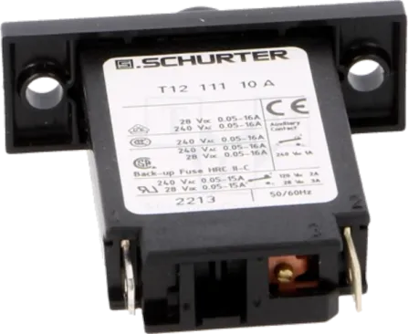 T12-111-10 - Überstromschalter Flanschtype SPST-NC 10A 240VAC/28VDC