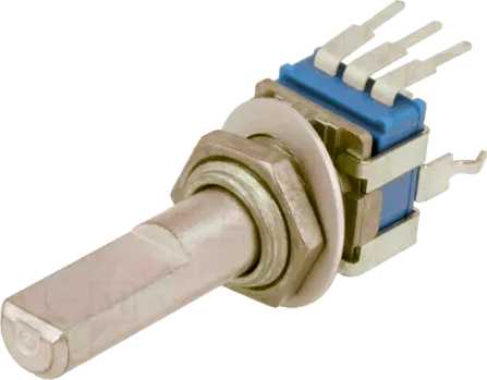 RK09L1140A65 - Potenziometer 5k axial 1 Drehung 6x18mm Achse stehend