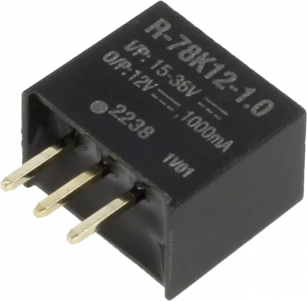 R-78K12-1.0 - DC-DC Wandler Ue 15-36VDC Ua 12VDC 1A SIP3
