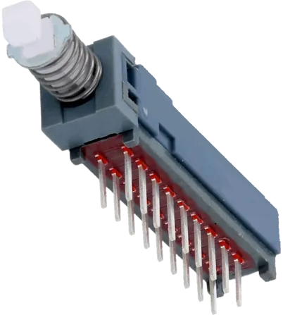 PBH6UEENAGX - Push switch 2 positions 6PDT 0.1A/30VDC ON-ON