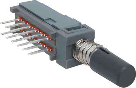 PBH2UEENAG1RBLK - Druckschalter 2 Positionen 2 DPDT 30VDC 0.1A ON-ON