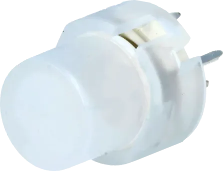 KS01-BL-13 - Taster rund Ø12mm SPST-NO 35VDC 10mA farblos mit rot/grüner LED RM5x5mm