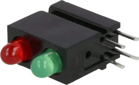 1801.8233 - FEL 3mm LED red/green 60° 2mA 625nm/568nm