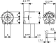 PTC10LK010 - Cermet-Trimmer horizontal RM5/10 10K