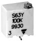TS63YE100 - SMD-Cermet Spindeltrimmer Y 100R