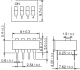EDG04S - DIP Switch Standard 4-Pole