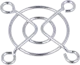 LGM92 - Fan guard for 92x92 6 rings made of chrome-plated metal