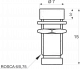 LEDIN301SW - LED Holder Black Countersunk 3mm
