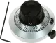 DIAL21111 - Präzisionsdrehknopf mit Zähler, Achse Ø6,35mm, 25.4x49.53mm