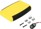 HA1553DYLBK-BAT - ABS-Gehäuse 147x89x25 gelb Batteriefach