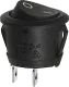 WIP12A01 - Wippenschalter 1xE/A 6A 250V schwarz